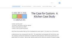 Desktop Screenshot of casebycasecabinets.com