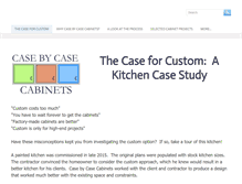 Tablet Screenshot of casebycasecabinets.com